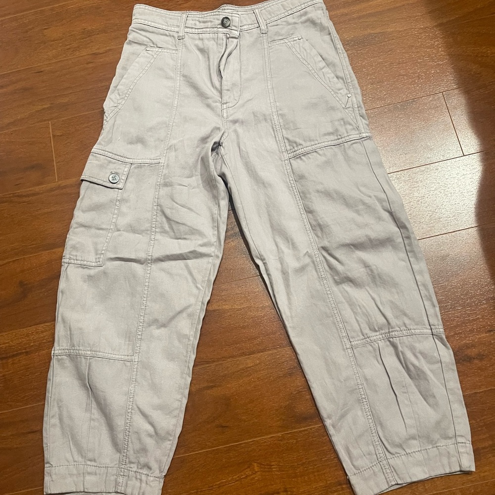 Grey cargo pants Pilcro ATHROPOLGIIE